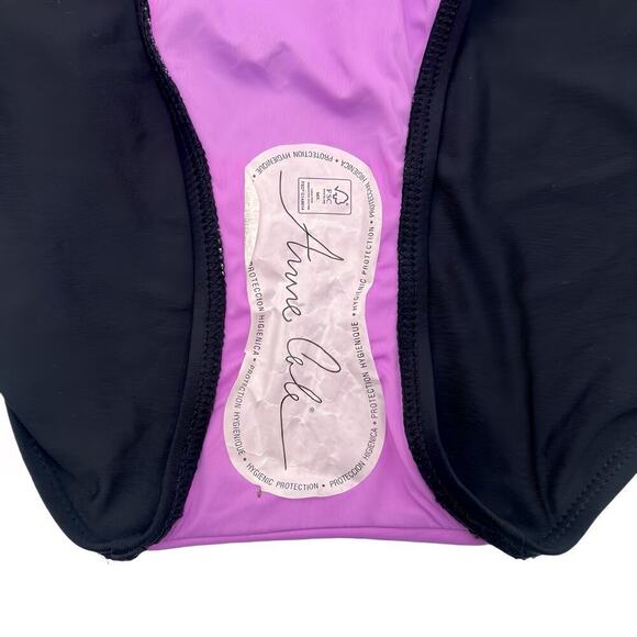 Anne Cole Plus 20W Flower Field Keyhole High‑Neck One‑Piece Swimsuit Swimwear - Picture 8 of 10